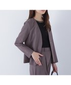 【ナチュラル ビューティー ベーシック/NATURAL BEAUTY BASIC】のサマードライタッチ SETUP ノーカラージャケット モーヴブラウン|ID: prp329100004661264 ipo3291000000033910061