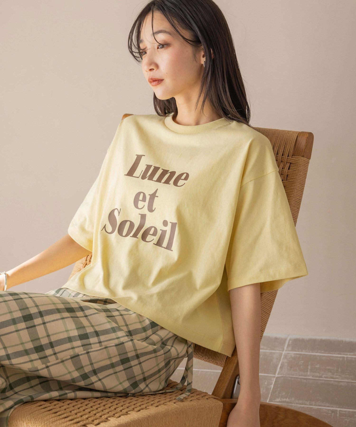 【ローリーズファーム/LOWRYS FARM】のショートロゴPTSS インテリア・キッズ・メンズ・レディースファッション・服の通販 founy(ファニー) 　ファッション　Fashion　レディースファッション　Fashion for Women　ショート　Short, Short Length　ワイド　Wide, Wide Fit　定番　Standard, Basic Item　イエロー62|ID: prp329100004661326 ipo3291000000033730749