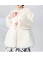 【セルフォード/CELFORD】の2wayファーコート 人気、トレンドファッション・服の通販 founy(ファニー) ファッション Fashion レディースファッション Fashion for Women アウター Coat / Outerwear Collection コート・ロングコート・ピーコート Long Coats, Peacoats & More ショート Short, Short Length デニム Denim, Jeans Material フェミニン Feminine, Girly 切替 Switching, Contrast Panel thumbnail IVR[003]|ID: prp329100004661413 ipo3291000000033731066