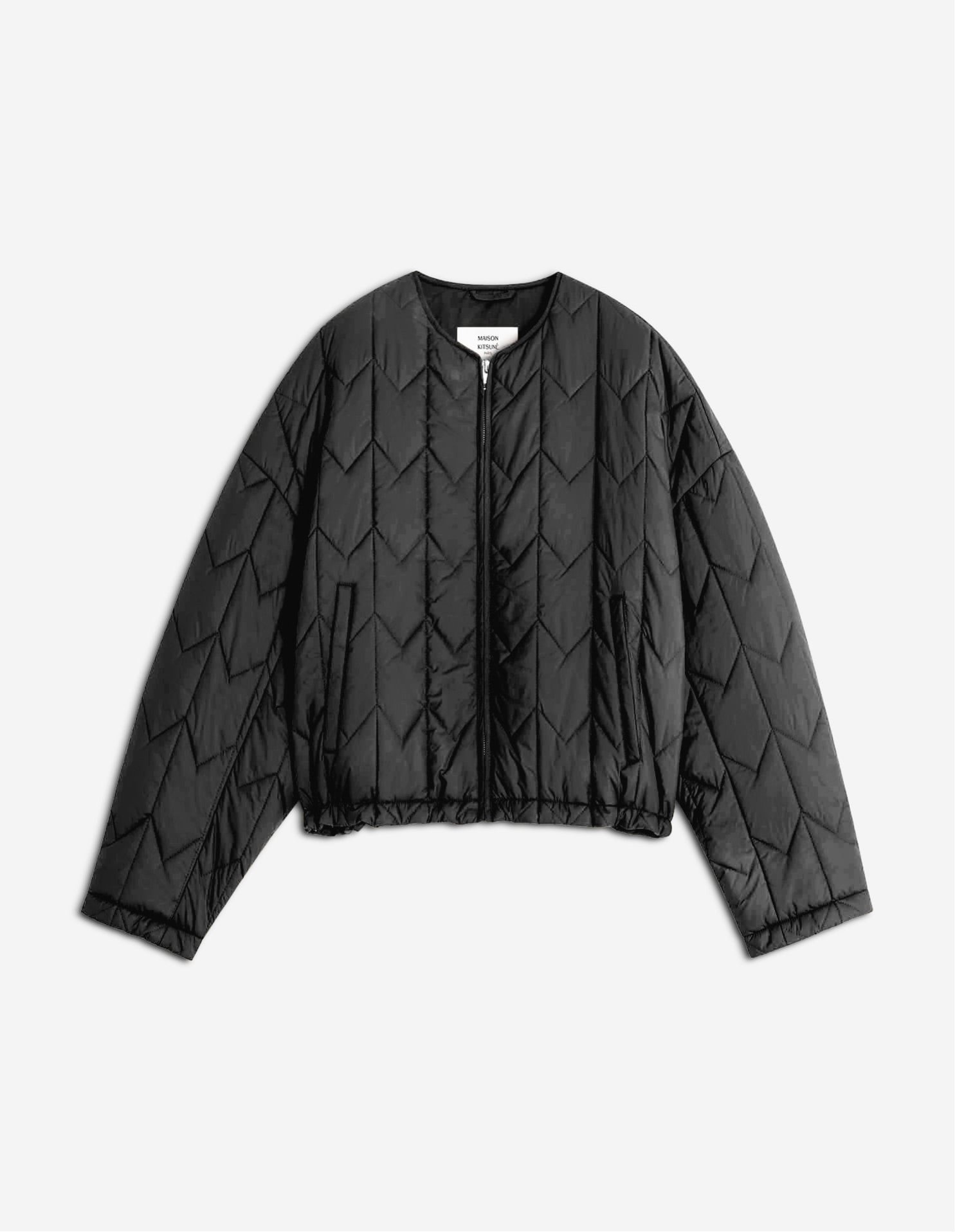 【メゾン キツネ/MAISON KITSUNE】のMaison Kitsune/QUILTED JACKET インテリア・キッズ・メンズ・レディースファッション・服の通販 founy(ファニー) 　ファッション　Fashion　レディースファッション　Fashion for Women　アウター　Coat / Outerwear Collection　レディースジャケット・軽アウター　Jackets　冬　Winter / This Winter　シリコン　Silicone, Silicone Material　ジップ　Zip, Zipper　パッチ　Patch, Appliqué　フィット　Fit, Slim Fit　リラックス　Relax, Relaxed Fit　A/W・秋冬　Autumn/Winter　BLACK|ID: prp329100004661485 ipo3291000000033731292