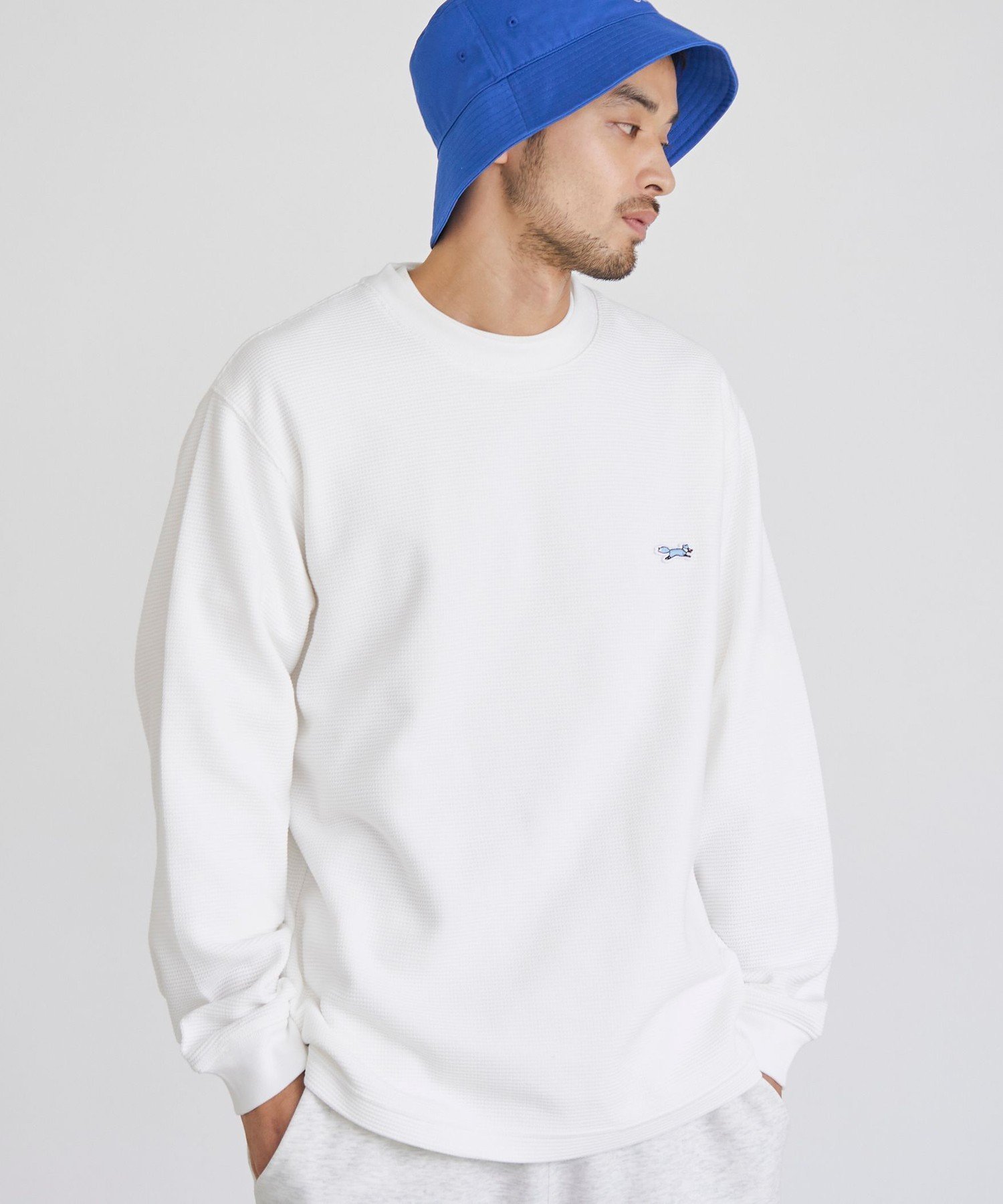 【コーエン/COEN】のPenneys(ぺニーズ)別注ワッフルロンT 人気、トレンドファッション・服の通販 founy(ファニー) 　ファッション　Fashion　レディースファッション　Fashion for Women　トップス・カットソー　Cut & Sew Tops　ロングTシャツ・Tシャツ　Longline T-Shirts & Tees　インナー　Innerwear　春　Spring　秋　Autumn　シンプル　Simple, Minimal　スリーブ　Sleeve, Long Sleeve / Short Sleeve　人気　Popular, Best Seller　ベーシック　Basic, Essential　別注　Limited Edition, Custom Order　ロング　Long, Long-Length　ワッフル　Waffle, Waffle Knit　冬　Winter / This Winter　 other-1|ID: prp329100004661490 ipo3291000000034780606