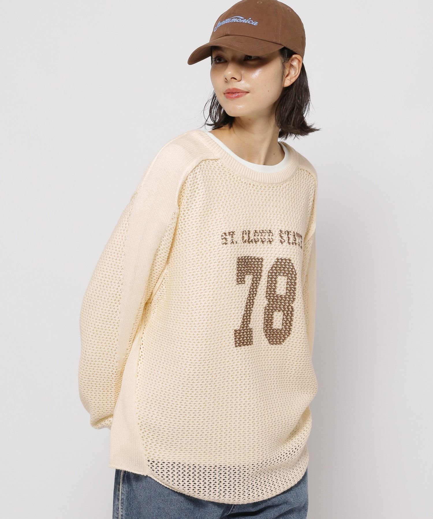 【ニコアンド/niko and】の2WAYナンバリングプルオーバー インテリア・キッズ・メンズ・レディースファッション・服の通販 founy(ファニー) 　ファッション　Fashion　レディースファッション　Fashion for Women　トップス・カットソー　Cut & Sew Tops　カジュアルプルオーバー・ニットトップス　Pullovers & Knit Tops / Casual Pullovers　おすすめ　Recommended / Our Picks　インナー　Innerwear　カットソー　Cut and Sewn Top　キャミソール　Camisole, Spaghetti Strap Top　スラックス　Slacks, Dress Pants　タンク　Tank Top, Sleeveless Top　トレンド　Trend, Trending Now　ハイネック　High Neck, Mock Neck　フロント　Front, Front Design　ミックス　Mix, Mixed Style　メッシュ　Mesh, Net Fabric　ロング　Long, Long-Length　透かし　Cut-Out, Lacework　アイボリー|ID: prp329100004661504 ipo3291000000033908827