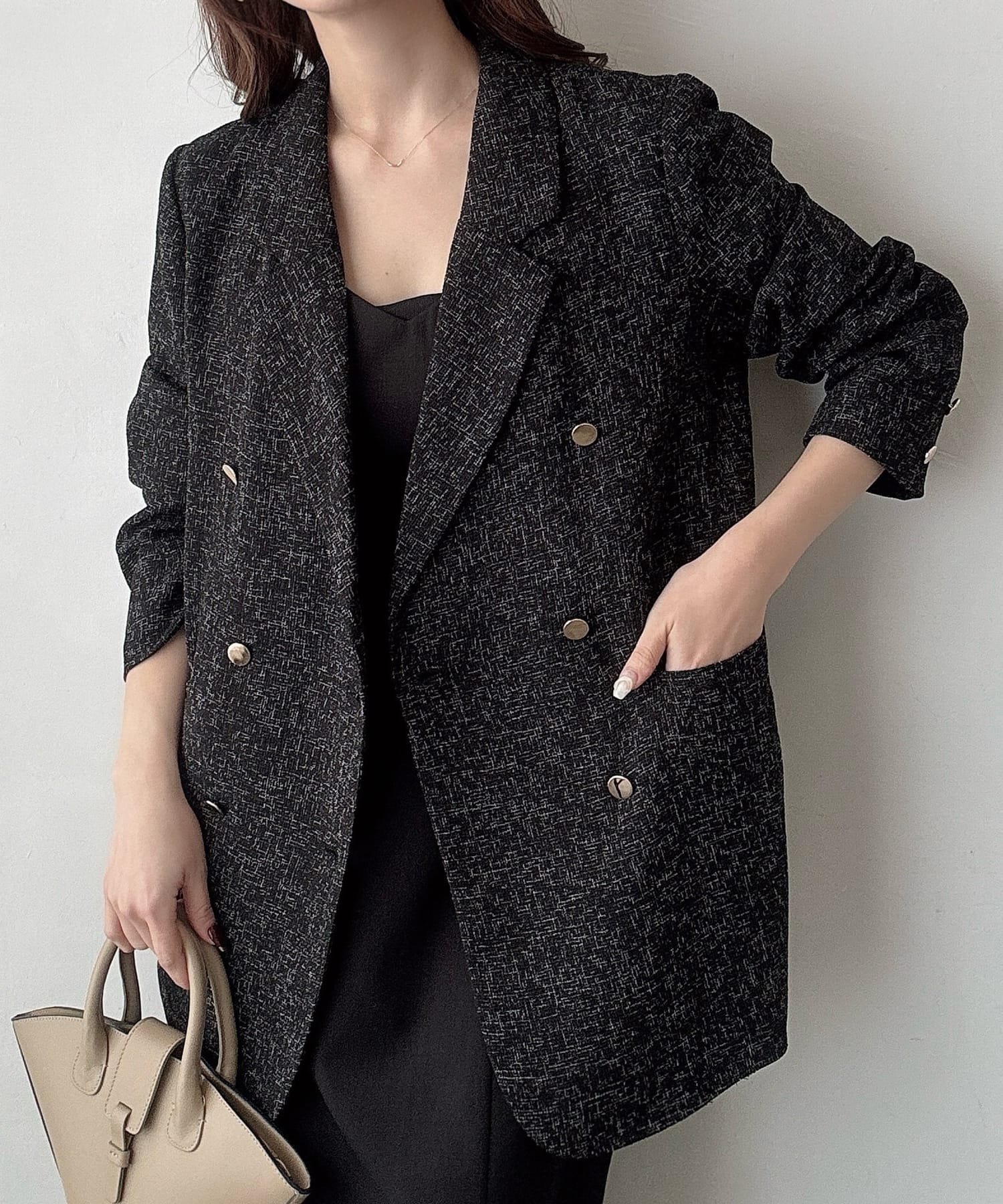 【ジュノア/JUNOAH】のMeiru ツイードテーラードジャケット 人気、トレンドファッション・服の通販 founy(ファニー) 　ファッション　Fashion　レディースファッション　Fashion for Women　アウター　Coat / Outerwear Collection　レディースジャケット・軽アウター　Jackets　テーラードジャケット / 通勤・きれいめスタイル　Tailored Jackets & Blazers　 other-1|ID: prp329100004661554 ipo3291000000033801083