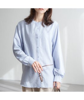 【イッカ/ikka】の前後2WAYバンドカラーシャツ 人気、トレンドファッション・服の通販 founy(ファニー) ファッション Fashion レディースファッション Fashion for Women トップス・カットソー Cut & Sew Tops シャツ・ブラウス・オフィスカジュアル Elegant Blouses & Button-Ups |ID:prp329100004661711