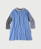 【フォーティファイブ アール/45R】のONEONE クレイジー天竺のチュニック ダンガリートップミックス|ID: prp329100004661734 ipo3291000000033827916
