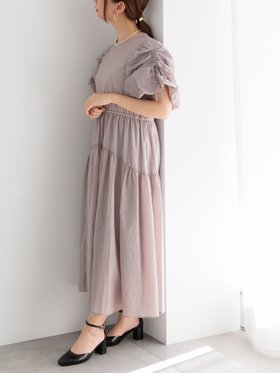 【テチチ/Te chichi】のスリーブリボンロングワンピース 人気、トレンドファッション・服の通販 founy(ファニー) ファッション Fashion レディースファッション Fashion for Women ワンピース Dresses ギャザー Gathered, Ruffled ロング Long, Long-Length |ID:prp329100004661739