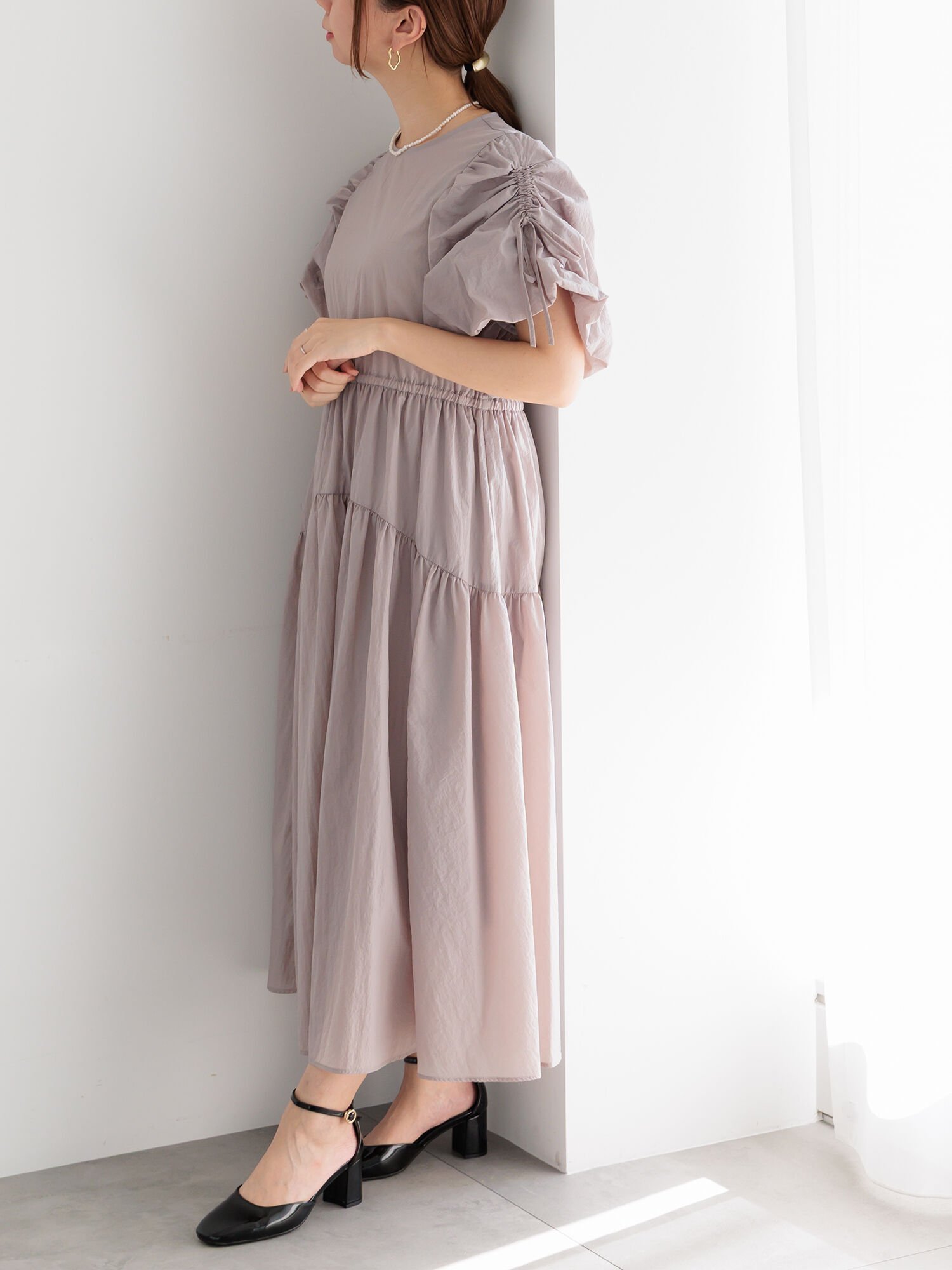 【テチチ/Te chichi】のスリーブリボンロングワンピース 人気、トレンドファッション・服の通販 founy(ファニー) 　ファッション　Fashion　レディースファッション　Fashion for Women　ワンピース　Dresses　ギャザー　Gathered, Ruffled　ロング　Long, Long-Length　 other-1|ID: prp329100004661739 ipo3291000000033827920
