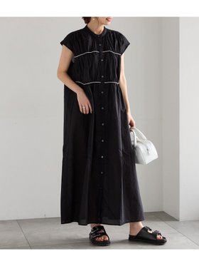 【テチチ/Te chichi】のバイカラーパイピングワンピース 人気、トレンドファッション・服の通販 founy(ファニー) ファッション Fashion レディースファッション Fashion for Women ワンピース Dresses ギャザー Gathered, Ruffled ノースリーブ Sleeveless, No-Sleeve パイピング Piping, Trim Design ワンポイント One Point, Statement Accent |ID:prp329100004661742