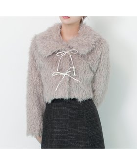【ジルバイジルスチュアート/JILL by JILLSTUART】のリボンダッフルショートファーコート 人気、トレンドファッション・服の通販 founy(ファニー) ファッション Fashion レディースファッション Fashion for Women アウター Coat / Outerwear Collection コート・ロングコート・ピーコート Long Coats, Peacoats & More コンパクト Compact, Small Size ダッフルコート Duffle Coat, Toggle Coat トレンド Trend, Trending Now フェイクファー Faux Fur, Imitation Fur ブルゾン Blouson, Bomber Jacket リボン Ribbon, Bow |ID:prp329100004661745