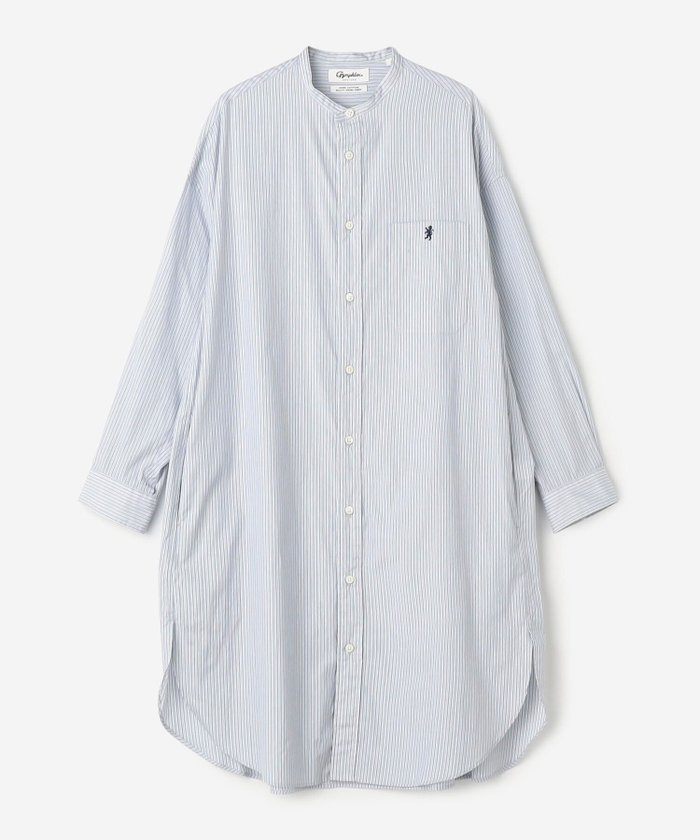 【ビショップ/Bshop】のバンドカラーシャツワンピース STRIPE WOMEN インテリア・キッズ・メンズ・レディースファッション・服の通販 founy(ファニー) https://founy.com/ ファッション Fashion レディースファッション Fashion for Women ワンピース Dresses シャツワンピース / 1枚で着映えコーデ Shirt Dresses 長袖 Long Sleeve, Full Sleeve |ID: prp329100004661748 ipo3291000000033732143