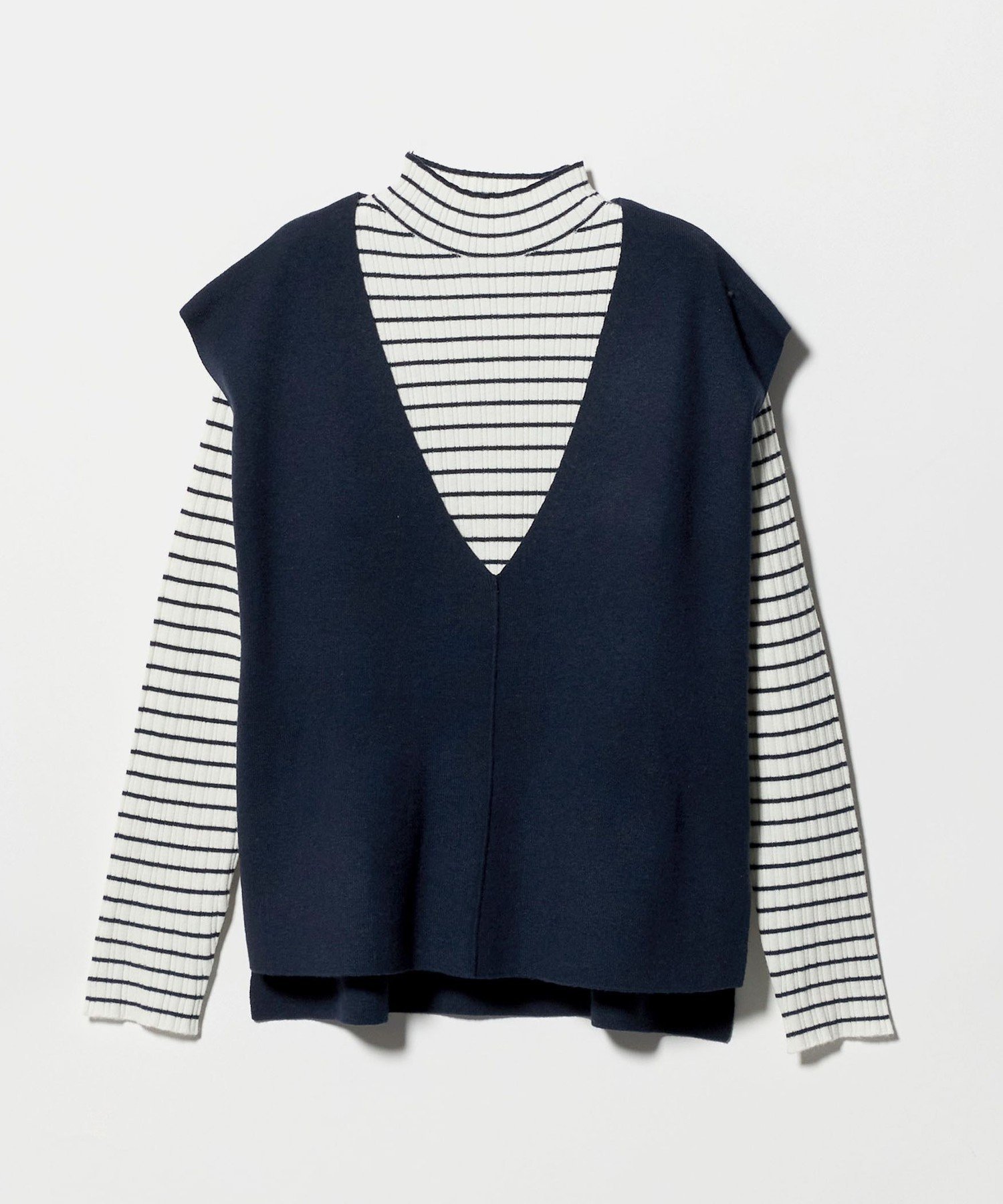 【ユナイテッドアローズ/UNITED ARROWS】のベスト+ハイネックニット -ウォッシャブル- A DAY IN THE LIFE インテリア・キッズ・メンズ・レディースファッション・服の通販 founy(ファニー) ファッション Fashion レディースファッション Fashion for Women アウター Coat / Outerwear Collection トップス・カットソー Cut & Sew Tops ニット Knit Tops & Sweaters ベスト&ジレ / 重ね着スタイル Vests & Gilets アクリル Acrylic Material アンサンブル Ensemble Set インナー Innerwear ウォッシャブル Machine Washable トレンド Trend, Trending Now ハイネック High Neck, Mock Neck バランス Balance, Style Balance フィット Fit, Slim Fit フラット Flat, Flat Shoes ベスト Vest, Waistcoat リブニット Rib Knit, Ribbed Knit アウトレット Outlet / Clearance ビジネス 仕事 通勤 Business / Work / Commuting NAVY|ID: prp329100004661756 ipo3291000000034500564