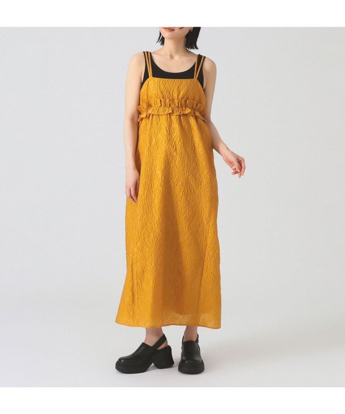 【ビームス ウイメン/BEAMS】のフクレ ジャカード フリル キャミ ワンピース インテリア・キッズ・メンズ・レディースファッション・服の通販 founy(ファニー) https://founy.com/ ファッション Fashion レディースファッション Fashion for Women ワンピース Dresses キャミソールワンピース Camisole Dresses おすすめ Recommended / Our Picks インナー Innerwear カットソー Cut and Sewn Top キャミ Camisole, Cami Top シアー Sheer, See-Through ジャカード／ジャガード Jacquard, Woven Pattern タートル Turtleneck, Turtle Collar フリル Frill, Ruffle レース Lace, Lace Fabric |ID: prp329100004661814 ipo3291000000033732358