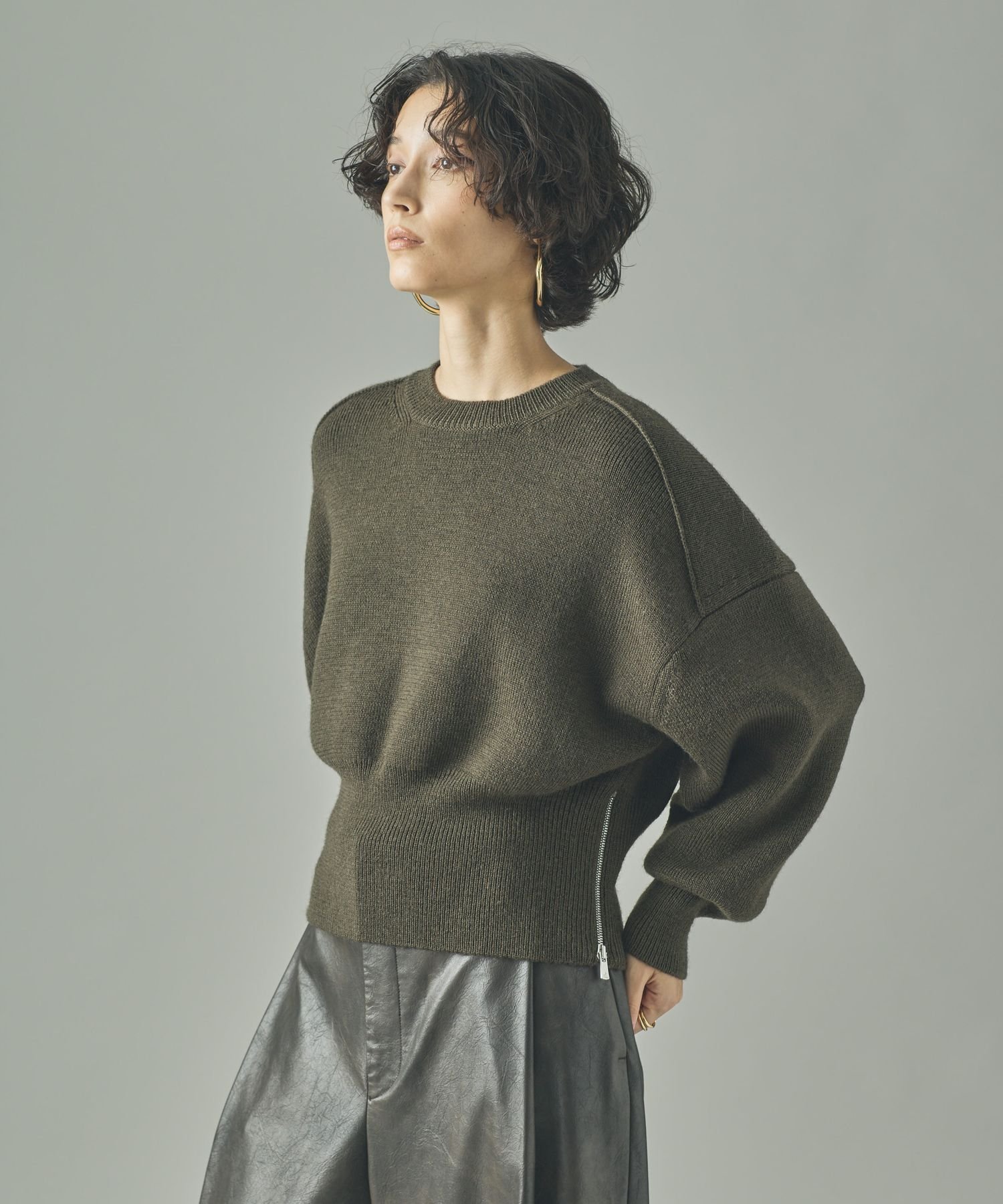 【カレンソロジー/Curensology】のC.S.G ウールジップニットプルオーバー 人気、トレンドファッション・服の通販 founy(ファニー)  ファッション Fashion レディースファッション Fashion for Women トップス・カットソー Cut & Sew Tops ニット Knit Tops & Sweaters カジュアルプルオーバー・ニットトップス Pullovers & Knit Tops / Casual Pullovers イタリア Italy インナー Innerwear エレガント 上品 Elegant 定番 Standard, Basic Item フィット Fit, Slim Fit マニッシュ Mannish, Boyish ロング Long, Long-Length おすすめ Recommended / Our Picks  other-1|ID: prp329100004661864 ipo3291000000034405451