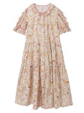 【ピンクハウス/PINK HOUSE】のパフュームプリントワンピース 人気、トレンドファッション・服の通販 founy(ファニー) ファッション Fashion レディースファッション Fashion for Women ワンピース Dresses エレガント 上品 Elegant 秋 Autumn スリーブ Sleeve, Long Sleeve / Short Sleeve プリント Print, Printed Pattern ベロア Velour, Soft Velvet リボン Ribbon, Bow ロング Long, Long-Length ローズ Rose, Rose Motif |ID:prp329100004661887