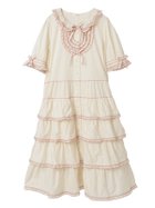 【ピンクハウス/PINK HOUSE】のフローラルテープ使いワンピース 人気、トレンドファッション・服の通販 founy(ファニー) ファッション Fashion レディースファッション Fashion for Women ワンピース Dresses クラシカル Classical, Vintage-Inspired ティアードワンピース Tiered Dress, Flared Dress フリル Frill, Ruffle フロント Front, Front Design ブロード Broadcloth, Fine Cotton ペチコート Petticoat, Underskirt thumbnail バニラ|ID: prp329100004661890 ipo3291000000033827838