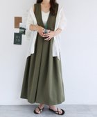 【アンドミー/andme】のきれいめ ツイル Vネック フレア ワンピース 人気、トレンドファッション・服の通販 founy(ファニー) ファッション Fashion レディースファッション Fashion for Women ワンピース Dresses ツイル Twist, Twisted Detail ノースリーブ Sleeveless, No-Sleeve フレア Flare, Flared フロント Front, Front Design ロング Long, Long-Length 夏 Summer 春 Spring S/S・春夏 SS, Spring/Summer, Warm Season 楽ちん Easy Fit, Comfortable A/W・秋冬 Autumn/Winter thumbnail ダークカーキ|ID: prp329100004661905 ipo3291000000033826786