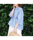 【コーナーズ/CORNERS】のビッグハーフスリーブシャツ 人気、トレンドファッション・服の通販 founy(ファニー) ファッション Fashion レディースファッション Fashion for Women トップス・カットソー Cut & Sew Tops シャツ・ブラウス・オフィスカジュアル Elegant Blouses & Button-Ups ストライプ Stripe, Striped Pattern ブロード Broadcloth, Fine Cotton ルーズ Loose, Oversized ワッシャー Washer, Crinkled Finish 無地 Plain, Solid Color thumbnail ブルー|ID: prp329100004661908 ipo3291000000033732727