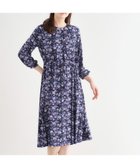 【ローラアシュレイ/LAURA ASHLEY】の【洗える/ジャージ素材/同柄アイテムあり】ロミリー柄 ワンピース 人気、トレンドファッション・服の通販 founy(ファニー) ファッション Fashion レディースファッション Fashion for Women ワンピース Dresses ポケット Pocket, Pocket Detail リボン Ribbon, Bow エレガント 上品 Elegant 洗える Machine Washable thumbnail ネイビー|ID: prp329100004661926 ipo3291000000033828079