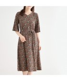 【ローラアシュレイ/LAURA ASHLEY】の【大好評!WEB限定/5分袖/洗える/ジャージ素材/M-LL3サイズ】アイレソン柄ワンピース 人気、トレンドファッション・服の通販 founy(ファニー) ファッション Fashion レディースファッション Fashion for Women ワンピース Dresses スリーブ Sleeve, Long Sleeve / Short Sleeve フレア Flare, Flared プリント Print, Printed Pattern ポケット Pocket, Pocket Detail リボン Ribbon, Bow ロング Long, Long-Length 洗える Machine Washable thumbnail チャコールグレー|ID: prp329100004661928 ipo3291000000033828086