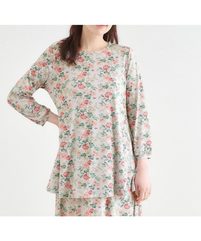 【ローラアシュレイ/LAURA ASHLEY】の【洗える/ジャージ素材/同柄アイテムあり】ロミリー柄 チュニック インテリア・キッズ・メンズ・レディースファッション・服の通販 founy(ファニー) https://founy.com/ ファッション Fashion レディースファッション Fashion for Women トップス・カットソー Cut & Sew Tops おすすめ Recommended / Our Picks セットアップ Set-Up, Coordinated Outfit チュニック Tunic, Long Top フレア Flare, Flared エレガント 上品 Elegant 洗える Machine Washable |ID: prp329100004661929 ipo3291000000033828093