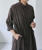 【イア パピヨネ/ear PAPILLONNER】のドロストシャツワンピース【SUM1 STYLE(スミスタイル)】 ブラウン|ID: prp329100004661981 ipo3291000000033733039