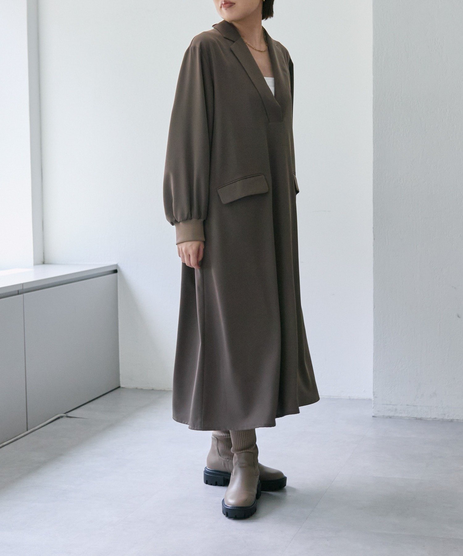 【イア パピヨネ/ear PAPILLONNER】のVネックワンピース【SUM1 STYLE(スミスタイル)】 人気、トレンドファッション・服の通販 founy(ファニー) 　ファッション　Fashion　レディースファッション　Fashion for Women　ワンピース　Dresses　 other-1|ID: prp329100004661986 ipo3291000000033828210