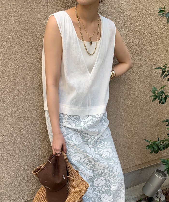 【ドゥドゥ/DouDou】のラッセルレースドッキングワンピース インテリア・キッズ・メンズ・レディースファッション・服の通販 founy(ファニー) https://founy.com/ ファッション Fashion レディースファッション Fashion for Women ワンピース Dresses 2025年 2025 2025春夏・S/S Spring/Summer 2025 SS25 デニム Denim, Jeans Material レース Lace, Lace Fabric 再入荷 Restock / Back in Stock 夏 Summer S/S・春夏 SS, Spring/Summer, Warm Season |ID: prp329100004662029 ipo3291000000033733238