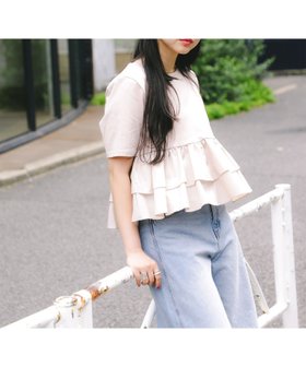 【ビームス ウイメン/BEAMS】の【秋色/Aライン/デザインT/きれいめ】ティアード キリカエ クルーネック Tシャツ 25AW 人気、トレンドファッション・服の通販 founy(ファニー) ファッション Fashion レディースファッション Fashion for Women トップス・カットソー Cut & Sew Tops シャツ・ブラウス・オフィスカジュアル Elegant Blouses & Button-Ups ロングTシャツ・Tシャツ Longline T-Shirts & Tees アクセサリー Fashion Accessories オケージョン Occasion Wear ギャザー Gathered, Ruffled ティアード Tiered, Tiered Style フィット Fit, Slim Fit おすすめ Recommended / Our Picks 2025年 2025 2025-2026秋冬・A/W Autumn/Winter 2025–26 AW25–26 |ID:prp329100004662072