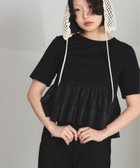 【ビームス ウイメン/BEAMS】の【秋色/Aライン/デザインT/きれいめ】ティアード キリカエ クルーネック Tシャツ 25AW 人気、トレンドファッション・服の通販 founy(ファニー) ファッション Fashion レディースファッション Fashion for Women トップス・カットソー Cut & Sew Tops シャツ・ブラウス・オフィスカジュアル Elegant Blouses & Button-Ups ロングTシャツ・Tシャツ Longline T-Shirts & Tees アクセサリー Fashion Accessories オケージョン Occasion Wear ギャザー Gathered, Ruffled ティアード Tiered, Tiered Style フィット Fit, Slim Fit おすすめ Recommended / Our Picks 2025年 2025 2025-2026秋冬・A/W Autumn/Winter 2025–26 AW25–26 thumbnail BLACK|ID: prp329100004662072 ipo3291000000033846680
