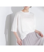 【ナノ ユニバース/nano universe】のオーロララメシアースムースニットTシャツ 人気、トレンドファッション・服の通販 founy(ファニー) ファッション Fashion レディースファッション Fashion for Women トップス・カットソー Cut & Sew Tops ニット Knit Tops & Sweaters シャツ・ブラウス・オフィスカジュアル Elegant Blouses & Button-Ups ロングTシャツ・Tシャツ Longline T-Shirts & Tees アクセサリー Fashion Accessories ウォッシャブル Machine Washable 春 Spring シアー Sheer, See-Through スリット Slit, Slit Detail 時計 Watch, Wristwatch バランス Balance, Style Balance フォルム Silhouette, Form ブライト Bright, Shiny ベーシック Basic, Essential マキシ Maxi, Full Length モダン Modern, Contemporary ワイド Wide, Wide Fit おすすめ Recommended / Our Picks 2025年 2025 2025春夏・S/S Spring/Summer 2025 SS25 |ID:prp329100004662139