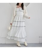 【ナイスクラップ/NICE CLAUP】のティアードフリルロングキャミワンピ ドット|ID: prp329100004662150 ipo3291000000033733708