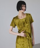 【アダム エ ロペ/ADAM ET ROPE'】の【Miller for ADAM ET ROPE 】別注 ベロアスクエアTee グリーン(30)|ID: prp329100004662154 ipo3291000000033876088