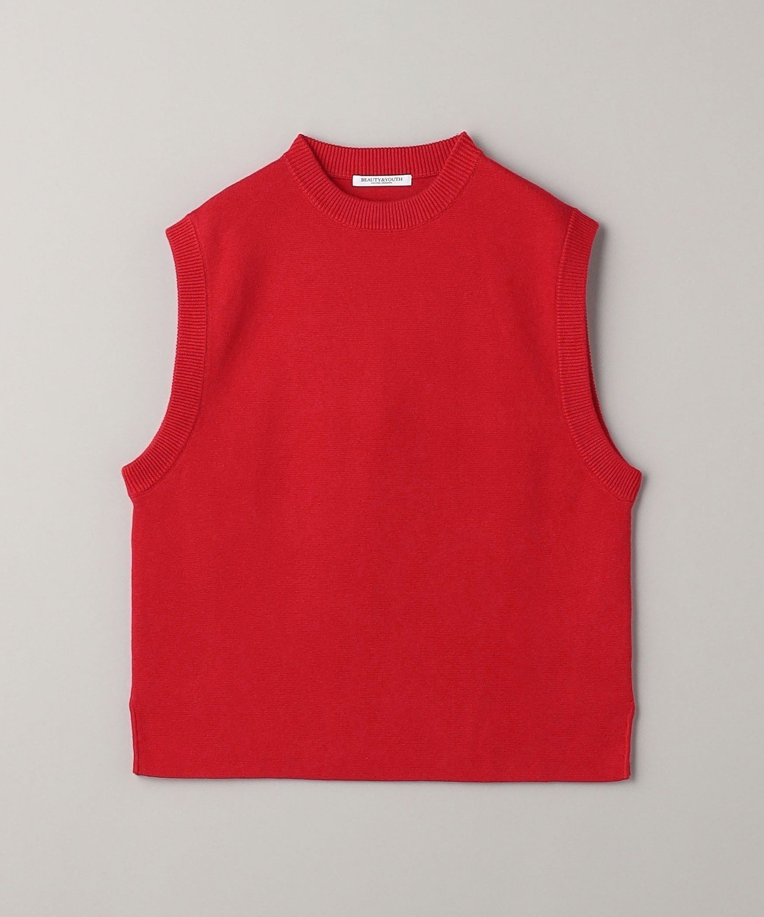 【ユナイテッドアローズ/UNITED ARROWS】のコットンカシミヤミラノリブ ニットベスト -ウォッシャブル- インテリア・キッズ・メンズ・レディースファッション・服の通販 founy(ファニー) 　ファッション　Fashion　レディースファッション　Fashion for Women　アウター　Coat / Outerwear Collection　トップス・カットソー　Cut & Sew Tops　ニット　Knit Tops & Sweaters　ベスト&ジレ / 重ね着スタイル　Vests & Gilets　おすすめ　Recommended / Our Picks　ウォッシャブル　Machine Washable　シンプル　Simple, Minimal　スウェット / スエット　Sweatshirt, Sweatwear　スラックス　Slacks, Dress Pants　デニム　Denim, Jeans Material　ノースリーブ　Sleeveless, No-Sleeve　ベスト　Vest, Waistcoat　ミラノリブ　Milano Rib, Milano Stitch　エレガント 上品　Elegant　RED|ID: prp329100004662158 ipo3291000000033733742