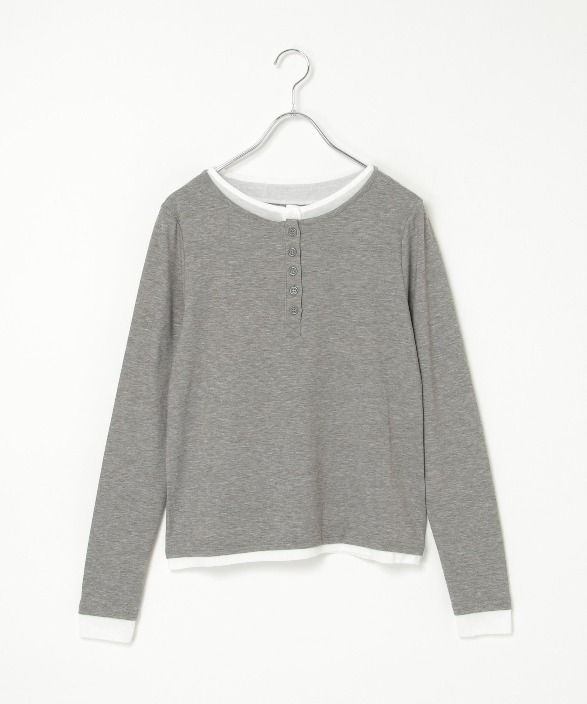 【ノッチ/notch】の配色ヘンリーネックプルオーバー 人気、トレンドファッション・服の通販 founy(ファニー) 　ファッション　Fashion　レディースファッション　Fashion for Women　トップス・カットソー　Cut & Sew Tops　カジュアルプルオーバー・ニットトップス　Pullovers & Knit Tops / Casual Pullovers　シンプル　Simple, Minimal　 other-1|ID: prp329100004662172 ipo3291000000033733815