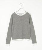 【ノッチ/notch】の配色ヘンリーネックプルオーバー 人気、トレンドファッション・服の通販 founy(ファニー) ファッション Fashion レディースファッション Fashion for Women トップス・カットソー Cut & Sew Tops カジュアルプルオーバー・ニットトップス Pullovers & Knit Tops / Casual Pullovers シンプル Simple, Minimal thumbnail グレー|ID: prp329100004662172 ipo3291000000033733816
