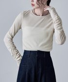 【ビーフラット/bflat】のフラッフィーシアーシャーリングスリーブトップス 人気、トレンドファッション・服の通販 founy(ファニー) ファッション Fashion レディースファッション Fashion for Women トップス・カットソー Cut & Sew Tops インナー Innerwear カットソー Cut and Sewn Top シャーリング Shirring, Ruched ジャケット Jacket, Outerwear スウェット / スエット Sweatshirt, Sweatwear トレンド Trend, Trending Now ビスチェ Bustier, Corset Top フィット Fit, Slim Fit thumbnail アイボリー|ID: prp329100004662213 ipo3291000000033733972