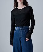 【ビーフラット/bflat】のフラッフィーシアーシャーリングスリーブトップス 人気、トレンドファッション・服の通販 founy(ファニー) ファッション Fashion レディースファッション Fashion for Women トップス・カットソー Cut & Sew Tops インナー Innerwear カットソー Cut and Sewn Top シャーリング Shirring, Ruched ジャケット Jacket, Outerwear スウェット / スエット Sweatshirt, Sweatwear トレンド Trend, Trending Now ビスチェ Bustier, Corset Top フィット Fit, Slim Fit thumbnail ブラック|ID: prp329100004662213 ipo3291000000033733973