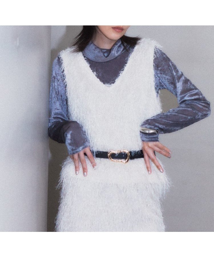 【インディヴィ/INDIVI】のカットシャギーベスト 人気、トレンドファッション・服の通販 founy(ファニー) 　ファッション　Fashion　レディースファッション　Fashion for Women　アウター　Coat / Outerwear Collection　トップス・カットソー　Cut & Sew Tops　ベスト&ジレ / 重ね着スタイル　Vests & Gilets　カットソー　Cut and Sewn Top　シンプル　Simple, Minimal　タイトスカート　Pencil Skirt, Tight Skirt　タートルネック　Turtleneck, High Neck　デニム　Denim, Jeans Material　トレンド　Trend, Trending Now　ベスト　Vest, Waistcoat　エレガント 上品　Elegant　 other-1|ID: prp329100004662226 ipo3291000000033734029