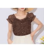 【ウィルセレクション/WILLSELECTION】のチュールギャザートップス 人気、トレンドファッション・服の通販 founy(ファニー) ファッション Fashion レディースファッション Fashion for Women トップス・カットソー Cut & Sew Tops カットソー Cut and Sewn Top ギャザー Gathered, Ruffled コンパクト Compact, Small Size チュール Tulip, Tulip Motif パール Pearl, Pearl Accent フリル Frill, Ruffle リボン Ribbon, Bow エレガント 上品 Elegant thumbnail ダークブラウン|ID: prp329100004662248 ipo3291000000033734116