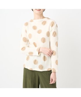 【ジャンニ ロ ジュディチェ/GIANNI LO GIUDICE】の洗える・日本製 強撚コットンドットカットソー 人気、トレンドファッション・服の通販 founy(ファニー) ファッション Fashion レディースファッション Fashion for Women トップス・カットソー Cut & Sew Tops カットソー・ベーシックTシャツ Cut-and-Sewn Tops / Stretch Tees & Basics インナー Innerwear 洗える Machine Washable カットソー Cut and Sewn Top ジャケット Jacket, Outerwear ドット Polka Dot, Dot Pattern 定番 Standard, Basic Item 人気 Popular, Best Seller ボトム Bottoms, Lower Wear ボトルネック Bottle Neck, Mock Neck 水玉 Polka Dot, Dot Pattern ラウンド Round, Round Neck おすすめ Recommended / Our Picks 日本製 Made In Japan |ID:prp329100004662268
