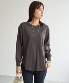 【イッカ/ikka】の【芸能人着用】コットンUSA裾ラウンドロンT 人気、トレンドファッション・服の通販 founy(ファニー) ファッション Fashion レディースファッション Fashion for Women トップス・カットソー Cut & Sew Tops ロングTシャツ・Tシャツ Longline T-Shirts & Tees インナー Innerwear カットソー Cut and Sewn Top シンプル Simple, Minimal ラウンド Round, Round Neck thumbnail チャコール|ID: prp329100004662328 ipo3291000000033921428