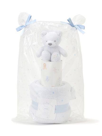 【ジェラート ピケ/gelato pique / KIDS】の【BABY】ダイパーケーキ2段 インテリア・キッズ・メンズ・レディースファッション・服の通販 founy(ファニー) 　ファッション　Fashion　キッズファッション　Fashion for Kids　おすすめ　Recommended / Our Picks　オーガニック　Organic Cotton　パウダー　Powder, Soft Tone　ファブリック　Fabric, Textile　ブランケット　Blanket, Throw Blanket　ベビー　Baby, Babywear　リボン　Ribbon, Bow　BLU[086]|ID: prp329100004662581 ipo3291000000034208816
