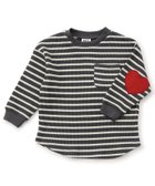 【エフオー オンラインストア/F.O.Online Store / KIDS】の【リンク】いろいろパッチワッフルロンT ブラック|ID: prp329100004662634 ipo3291000000034045093
