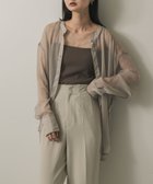 【センスオブプレイス/SENSE OF PLACE by URBAN RESEARCH】のバンドカラーシャンブレーシアーシャツ 人気、トレンドファッション・服の通販 founy(ファニー) ファッション Fashion レディースファッション Fashion for Women トップス・カットソー Cut & Sew Tops シャツ・ブラウス・オフィスカジュアル Elegant Blouses & Button-Ups 2025年 2025 2025春夏・S/S Spring/Summer 2025 SS25 キャミソール Camisole, Spaghetti Strap Top タンク Tank Top, Sleeveless Top 夏 Summer 春 Spring S/S・春夏 SS, Spring/Summer, Warm Season thumbnail GREIGE|ID: prp329100004662647 ipo3291000000033735702