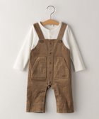 【シップス/SHIPS / KIDS】のSHIPS KIDS 70~80cm / フェイク オーバーオール ロンパース ベージュ|ID: prp329100004662852 ipo3291000000033884388