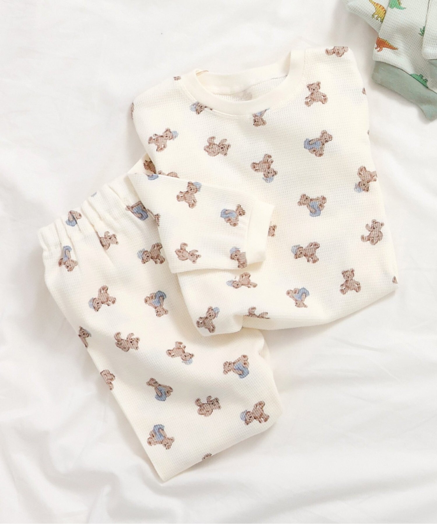 【エフオー オンラインストア/F.O.Online Store / KIDS】のBOYSバラエティワッフルパジャマ インテリア・キッズ・メンズ・レディースファッション・服の通販 founy(ファニー) 　ファッション　Fashion　キッズファッション　Fashion for Kids　お家時間・ステイホーム　Stay Home / At Home　パジャマ　Pajamas, Sleepwear　ベージュ|ID: prp329100004662905 ipo3291000000034044566