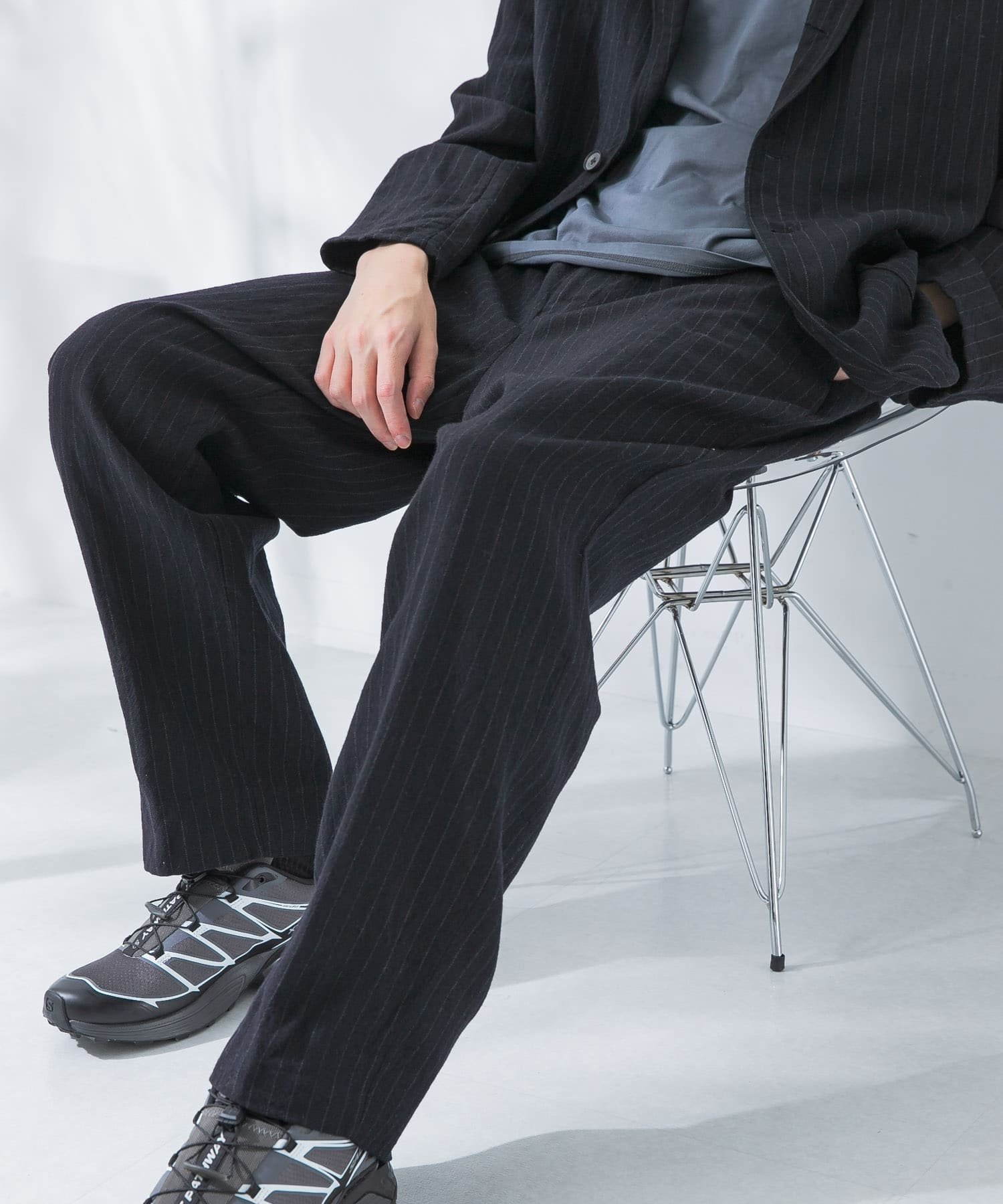 【アーバンリサーチ/URBAN RESEARCH / MEN】の『セットアップ対応』Wool/Linen Trousers インテリア・キッズ・メンズ・レディースファッション・服の通販 founy(ファニー) 　ファッション　Fashion　メンズファッション　Fashion for Men　セットアップ　Matching Sets　ヴィンテージ　Vintage Style　クラシック　Classic, Timeless Style　軽量　Lightweight, Ultra Light　ジャケット　Jacket, Outerwear　スウェット / スエット　Sweatshirt, Sweatwear　スタンダード　Standard, Basic　ストレート　Straight, Straight Cut　スラックス　Slacks, Dress Pants　セットアップ　Set-Up, Coordinated Outfit　タンブラー　Tumbler, Travel Mug　プリーツ　Pleats, Pleated　ポケット　Pocket, Pocket Detail　モダン　Modern, Contemporary　リネン　Linen, Linen Fabric　リラックス　Relax, Relaxed Fit　ワイド　Wide, Wide Fit　S/S・春夏　SS, Spring/Summer, Warm Season　おすすめ　Recommended / Our Picks　夏　Summer　エレガント 上品　Elegant　2025年　2025　2025春夏・S/S　Spring/Summer 2025 SS25　NAVY ST|ID: prp329100004662985 ipo3291000000034101322