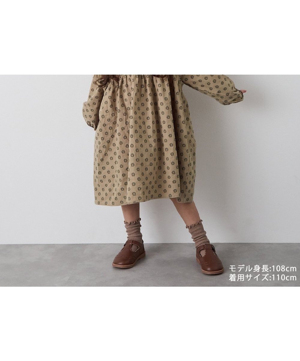 【リジェール/riziere / KIDS】の選べる2柄付け襟付きワンピース インテリア・キッズ・メンズ・レディースファッション・服の通販 founy(ファニー) 　ファッション　Fashion　キッズファッション　Fashion for Kids　ワンピース　Dresses　ギンガム　Gingham, Gingham Fabric　シンプル　Simple, Minimal　チェック　Check, Plaid, Tartan　フリル　Frill, Ruffle　ポケット　Pocket, Pocket Detail　長袖　Long Sleeve, Full Sleeve　BEIGE|ID: prp329100004663013 ipo3291000000034119307