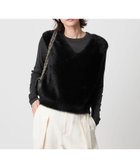 【ビューティ&ユース ユナイテッドアローズ/BEAUTY&YOUTH / UNITED ARROWS】のシャギーVネック ニットベスト BLACK|ID: prp329100004663117 ipo3291000000033737539