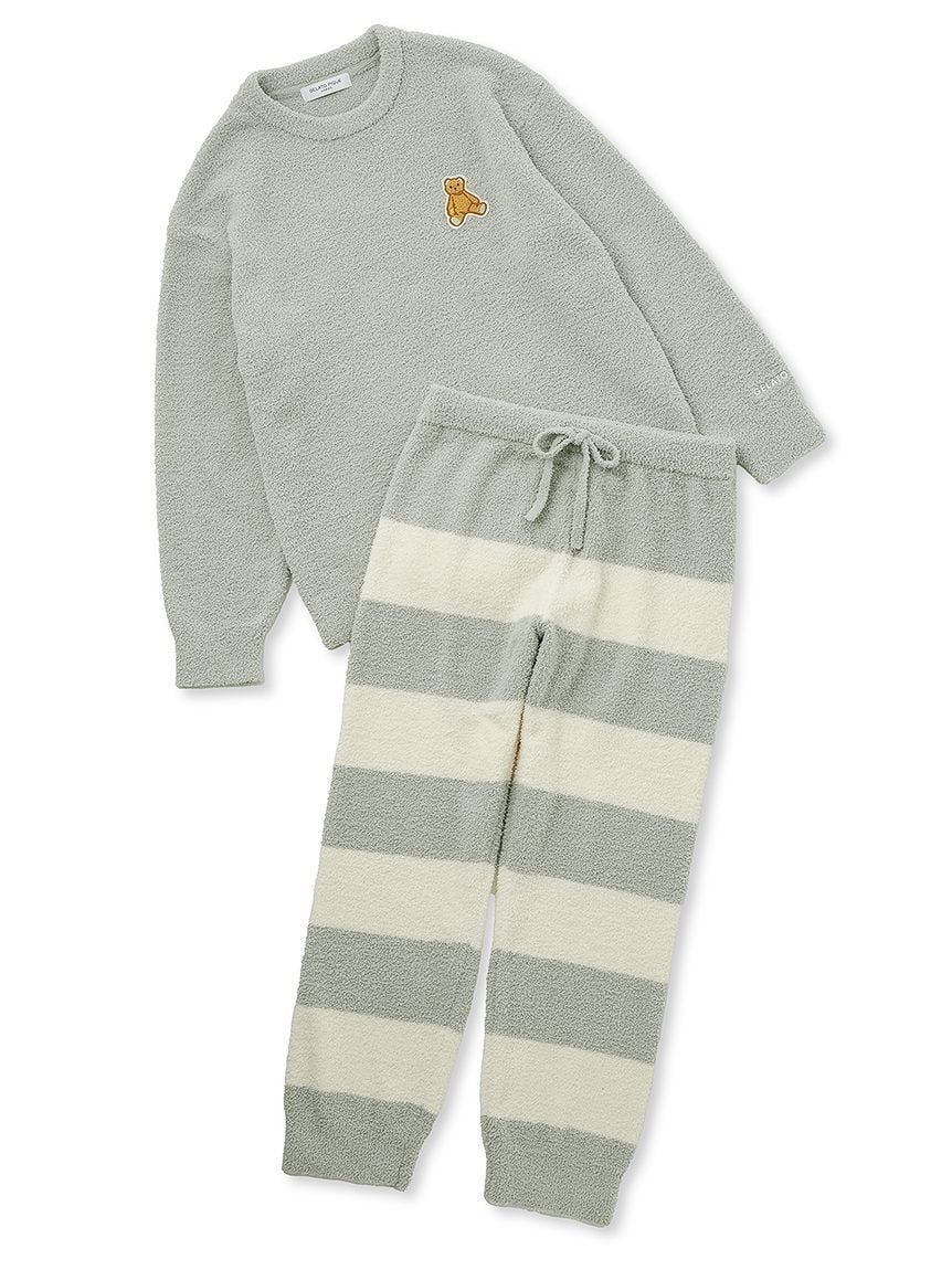 【ジェラートピケ オム/GELATO PIQUE HOMME / MEN】の【ONLINE限定】【HOMME】ベビモコベアプルオーバー ロングパンツセット インテリア・キッズ・メンズ・レディースファッション・服の通販 founy(ファニー) 　ファッション　Fashion　メンズファッション　Fashion for Men　トップス・カットソー　Cut & Sew Tops　おすすめ　Recommended / Our Picks　ギフト プレゼント　Gift / Present　シンプル　Simple, Minimal　セットアップ　Set-Up, Coordinated Outfit　ボーダー　Border, Stripe　ロング　Long, Long-Length　ワンポイント　One Point, Statement Accent　定番　Standard, Basic Item　MNT[021]|ID: prp329100004663196 ipo3291000000033851239